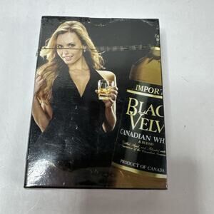 Black Velvet Blended Canadian Whiskey With Blonde Playing Cards SEALED DECK